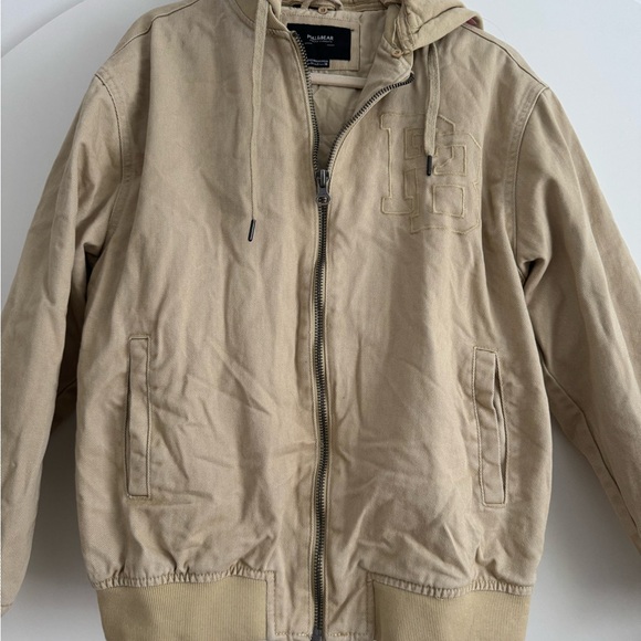 Pull&Bear Khaki Hooded Jacket - Picture 3 of 8